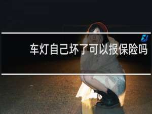 车灯自己坏了可以报保险吗