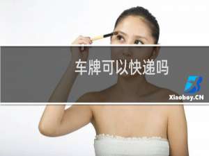 车牌可以快递吗