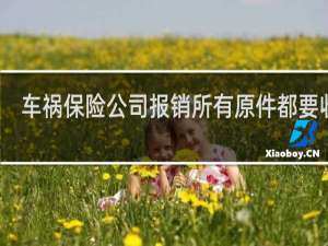 车祸保险公司报销所有原件都要收吗