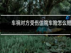 车祸对方受伤住院车险怎么赔