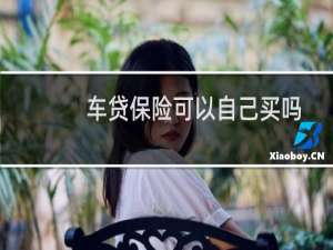 车贷保险可以自己买吗