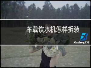 车载饮水机怎样拆装