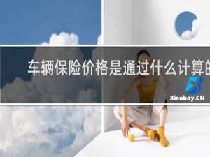 车辆保险价格是通过什么计算的