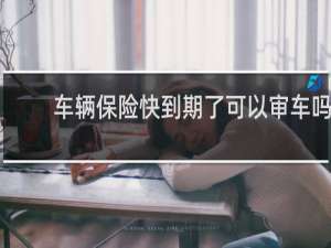 车辆保险快到期了可以审车吗