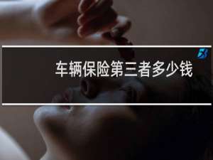 车辆保险第三者多少钱
