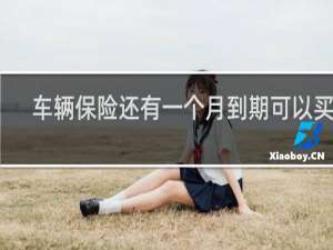 车辆保险还有一个月到期可以买吗