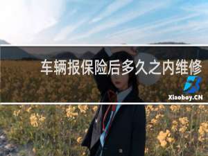 车辆报保险后多久之内维修
