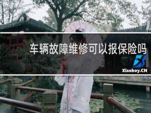 车辆故障维修可以报保险吗