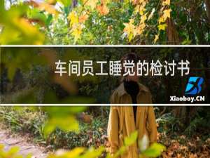 车间员工睡觉的检讨书