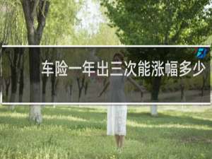 车险一年出三次能涨幅多少