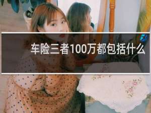 车险三者100万都包括什么