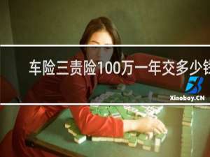车险三责险100万一年交多少钱