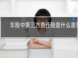 车险中第三方责任险是什么意思