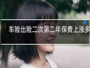 车险出险二次第二年保费上涨多少