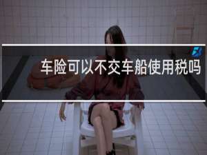 车险可以不交车船使用税吗