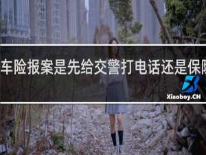 车险报案是先给交警打电话还是保险公司