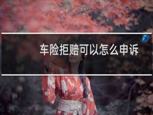 车险拒赔可以怎么申诉