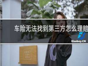 车险无法找到第三方怎么理赔