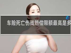 车险死亡伤残赔偿限额最高是多少