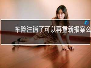车险注销了可以再重新报案么