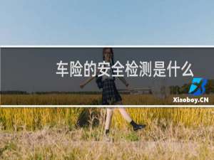 车险的安全检测是什么