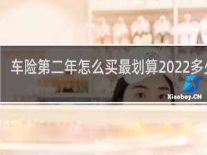 车险第二年怎么买最划算2022多少钱