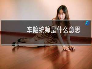 车险统筹是什么意思