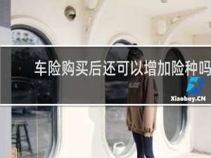 车险购买后还可以增加险种吗