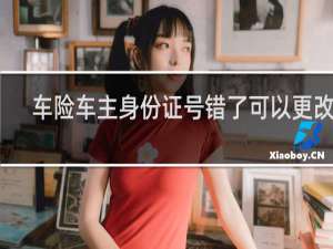 车险车主身份证号错了可以更改吗