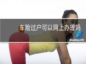 车险过户可以网上办理吗