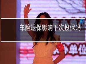 车险退保影响下次投保吗