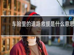 车险里的道路救援是什么意思