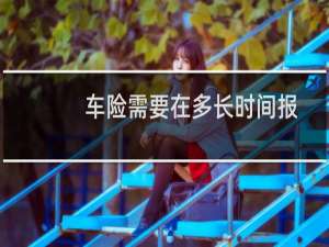 车险需要在多长时间报