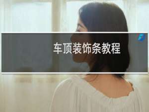 车顶装饰条教程