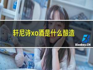 轩尼诗xo酒是什么酿造