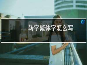 转字繁体字怎么写