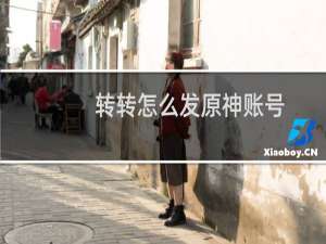 转转怎么发原神账号