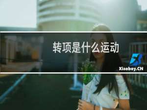 转项是什么运动