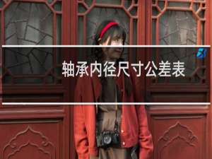 轴承内径尺寸公差表