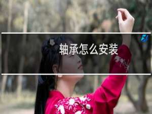 轴承怎么安装