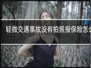 轻微交通事故没有拍照报保险怎么保