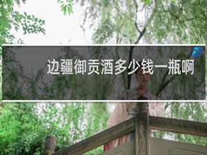 边疆御贡酒多少钱一瓶啊