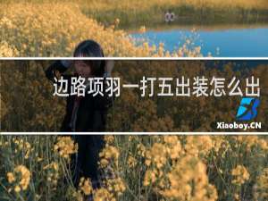 边路项羽一打五出装怎么出