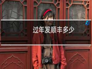 过年发顺丰多少