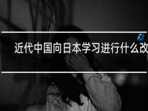 近代中国向日本学习进行什么改革