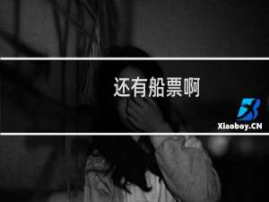 还有船票啊