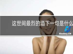 这世间最烈的酒下一句是什么