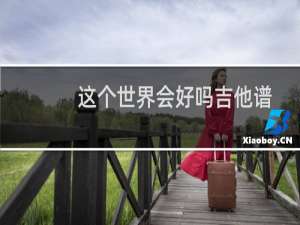 这个世界会好吗吉他谱