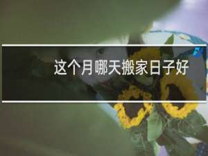 这个月哪天搬家日子好