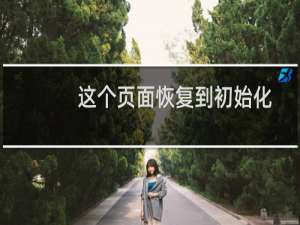 这个页面恢复到初始化状态的问题